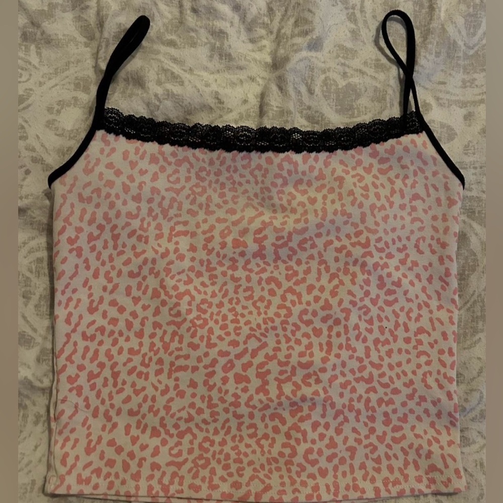 Cheetah print tank top